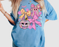 Girlie Ghost Collage with Bow Halloween DTF TRANSFER or UV DTF STICKER