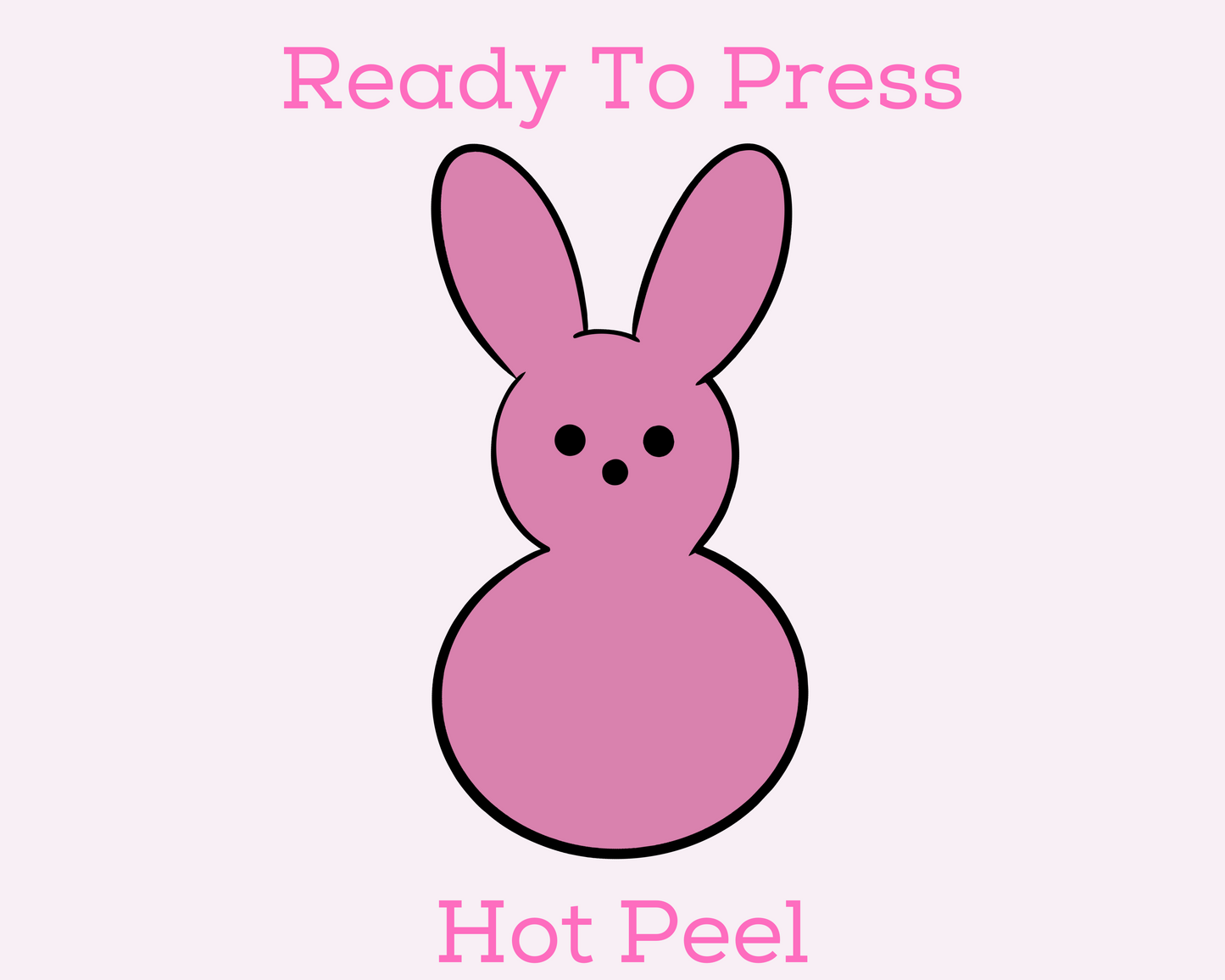 Pink Peep Easter DTF TRANSFER or UV DTF STICKER or UV DTF STICKER