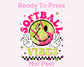 Pink Softball Vibes DTF TRANSFER or UV DTF STICKER