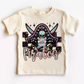 Checkered Pirates Faux Embroidery School Mascot DTF TRANSFER or UV DTF STICKER