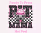 Pit Mama (Black) Faux Sequins Faux Embroidery Mom DTF TRANSFER or UV DTF STICKER DECAL