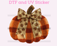 Plaid Faux Yarn Pumpkin Fall Halloween DTF TRANSFER