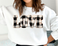 Faux Yarn Love Plaid Valentine's Day DTF TRANSFER or UV DTF STICKER