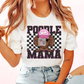 Poodle Mama (Black) Faux Sequins Faux Embroidery Mom DTF TRANSFER or UV DTF STICKER DECAL