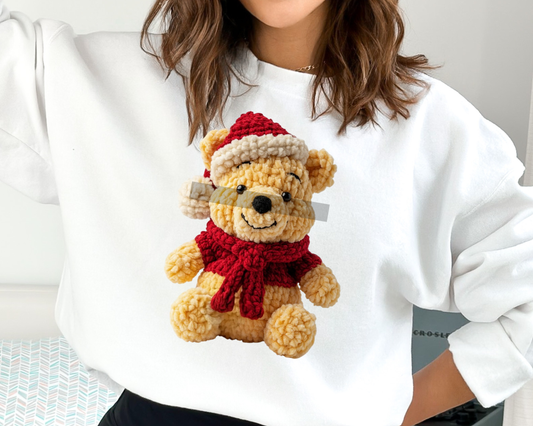 Magical Bear Christmas DTF TRANSFER or UV DTF STICKER