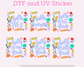 All Grades Girl School Supplies DTF TRANSFER
