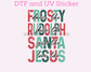 Christmas Sayings DTF TRANSFER  or UV DTF STICKER
