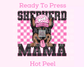 Shepherd Mama (Pink) Faux Sequins Faux Embroidery Mom DTF TRANSFER or UV DTF STICKER DECAL