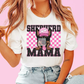 Shepherd Mama (Pink) Faux Sequins Faux Embroidery Mom DTF TRANSFER or UV DTF STICKER DECAL