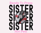 Baseball Sister DTF TRANSFER or UV DTF STICKER