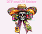 Cinco De Mayo Day of the Dead Skull DTF TRANSFER or UV DTF STICKER