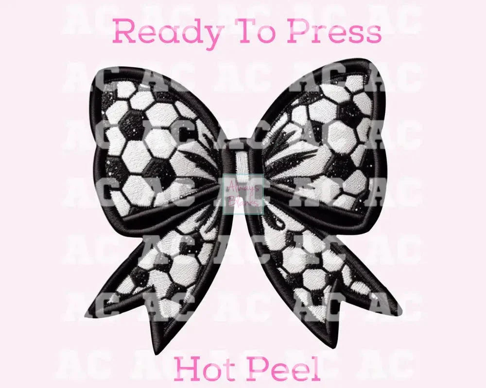 Soccer Bow Dtf Transfer