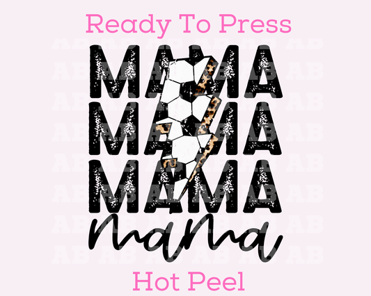 Soccer Mama (Distressed) Soccer Mom DTF TRANSFER or UV DTF STICKER DECAL