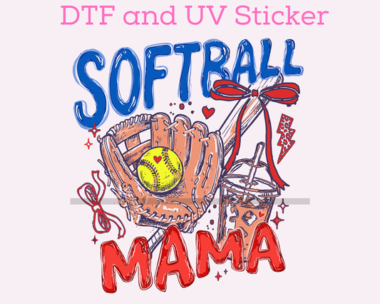 Softball Mama DTF TRANSFER