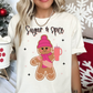 Sugar And Spice Gingerbread (Cursive) DTF TRANSFER or UV DTF STICKER