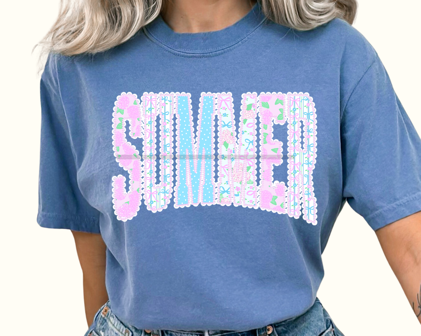 Summer Varsity Letters DTF TRANSFER or UV DTF STICKER