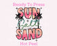 Sun Salt Sand DTF TRANSFER or UV DTF STICKER