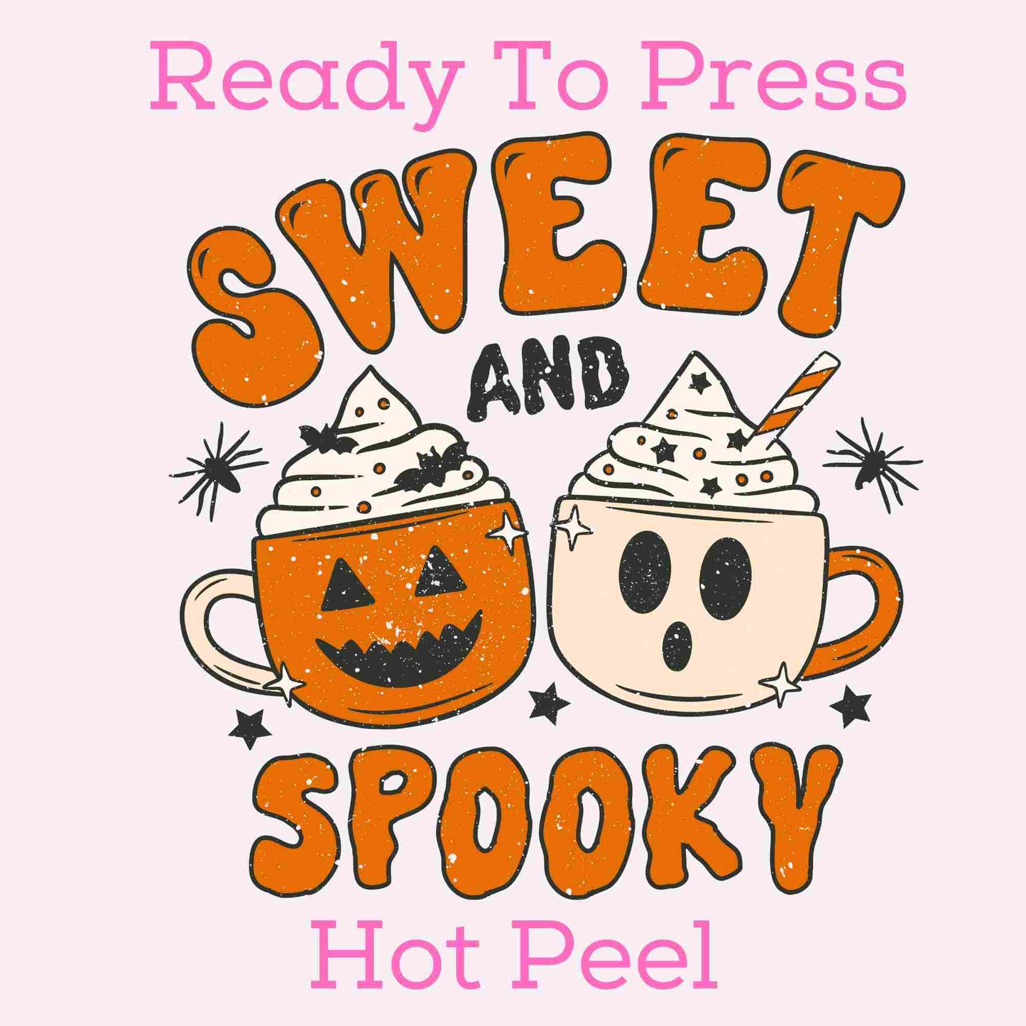 Sweet And Spooky Mugs DTF TRANSFER
