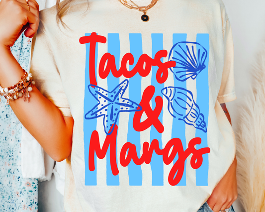 Tacos & Margs Beach Summer Cinco De Mayo DTF TRANSFER