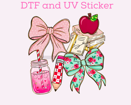 Teacher DTF TRANSFER or UV DTF STICKER DECAL