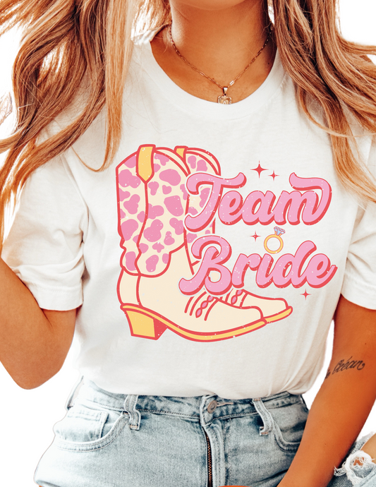 Western Team Bride DTF TRANSFER or UV DTF STICKER DECAL