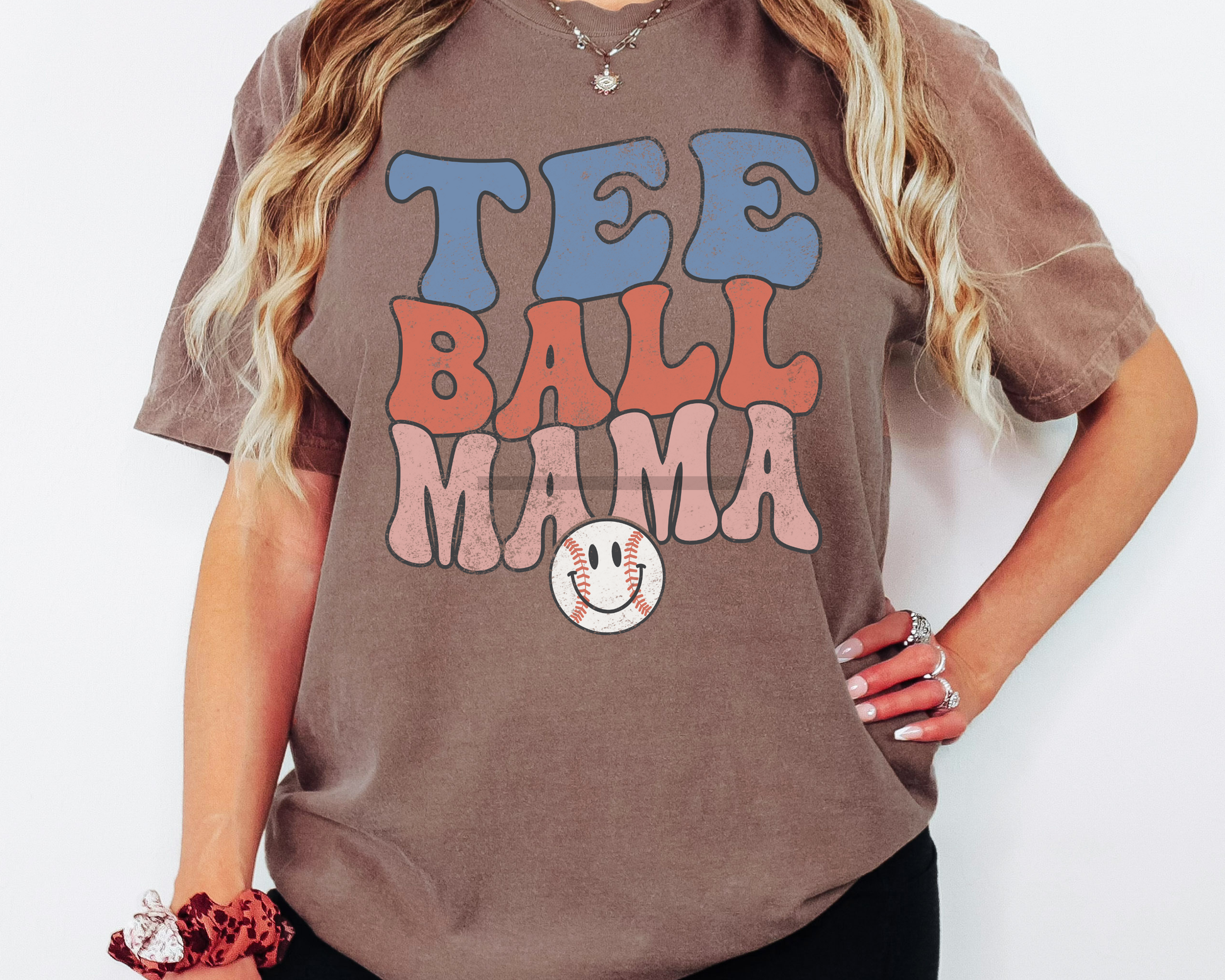 Tee Ball Mama Baseball DTF TRANSFER