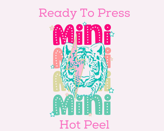 Tiger Mini DTF TRANSFER or UV DTF STICKER DECAL