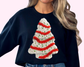 Cake Faux texture Christmas Tree Christmas DTF TRANSFER or UV DTF STICKER