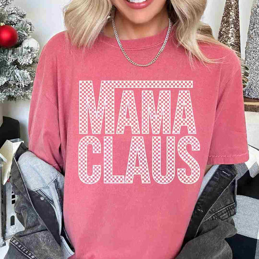 Van's Mama Claus (White) DTF TRANSFER or UV DTF STICKER