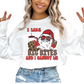 Santa I Like Big Bites And I Cannot Lie Christmas DTF TRANSFER  or UV DTF STICKER