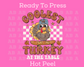 Coolest Skateboarding Turkey (White) Thanksgiving DTF TRANSFER or UV DTF STICKER DECAL