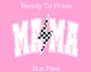 Varsity Mama (White) Mom DTF TRANSFER or UV DTF STICKER DECAL