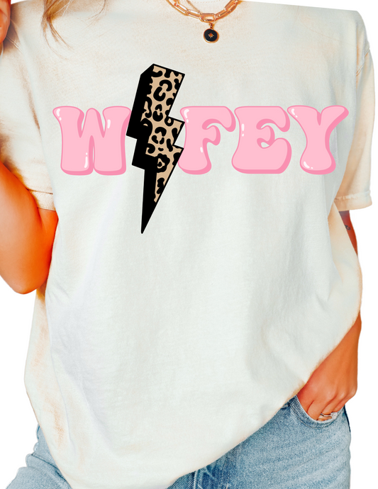 Wifey Lightning Bolt DTF TRANSFER or UV DTF STICKER DECAL