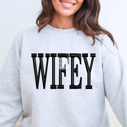 Wifey Wife DTF TRANSFER or UV DTF STICKER DECAL