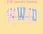 WWJD Floral Spring What would Jesus Do Faith Based Religious DTF TRANSFER or UV DTF STICKER