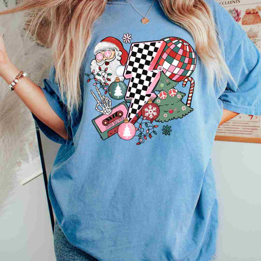 Christmas Bolt Collage DTF TRANSFER or UV DTF STICKER