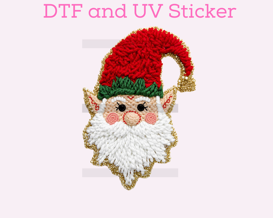 Elf Faux Texture DTF TRANSFER or UV DTF STICKER