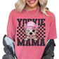 Yorkie Mama (Black) Faux Sequins Faux Embroidery Mom DTF TRANSFER or UV DTF STICKER DECAL